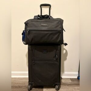 Tumi Black Travel Bag Set
